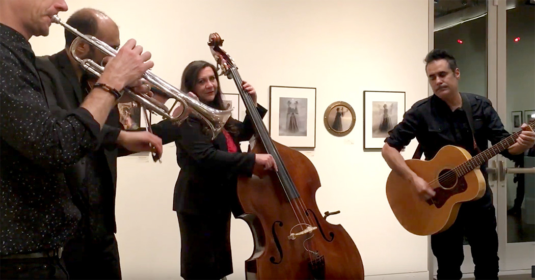 DeVotchKa performing during my exhibit
